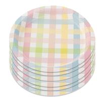 Prato de Papel Xadrez 18 cm - SilverFestas Prato de Papel Xadrez 18 cm - SilverFestas