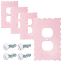 Prato de parede Relaxweex Scalloped Duplex Pink Metal 7x12 cm