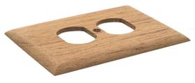 Prato de parede Whitecap 60170 Teak Dual Outlet Brown 13x9 cm
