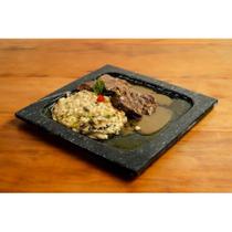 Prato de Pedra Sabão Quadrado 25 cm