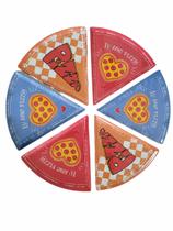 Prato De Pizza Em Melamina Com 6 Peças - FWB