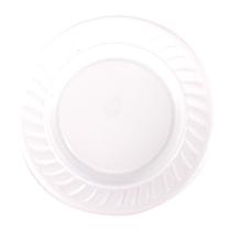Prato de Plástico Descartável Branco 15cm - 10 Unidades - Aluá festas