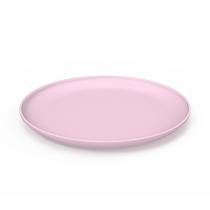 Prato de plastico tipo ecologico Raso Rosa Chá