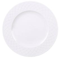 Prato de Porcelana Branca 27cm Raso Jantar Tramontina Ingrid Cozinha Servir Entradas Mesa Posta