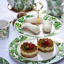 Prato De Porcelana Duplo - Garden Verde