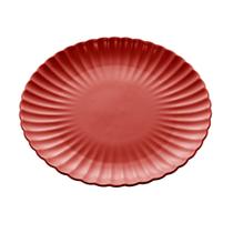 Prato de Porcelana Nórdica Vermelho Matt - 26cm x 3cm - Wolff
