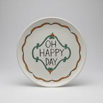 Prato de Porcelana Oh Happy Day
