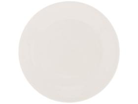 Prato de Porcelana Redondo 26cm Branco Raso Lyor - Clean