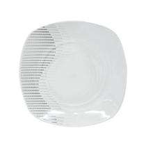 Prato de Porcelana Sobremesa 19cm 1 peça - Brilho de Diamante