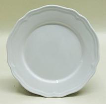 Prato de Salada White em Cerâmica Branca 22cm - Dolce Home