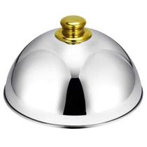 Prato de servir Zerodis Cloche em aço inoxidável 25 cm prata