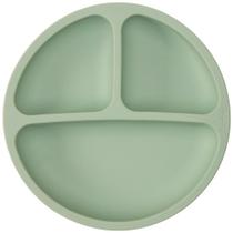 Prato de Silicone com Divisórias e Ventosa - Verde - BUBA Prato de Silicone com Divisórias e Ventosa - Verde - BUBA