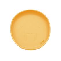 Prato de Silicone com Ventosa Leão Marinho Mostarda - Clingo