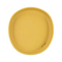 Prato de Silicone com Ventosa Leão Marinho Mostarda