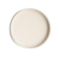 Prato de Silicone com Ventosa mushie Classic 18cm Marfim Prato de Silicone com Ventosa mushie Classic 18cm Marfim