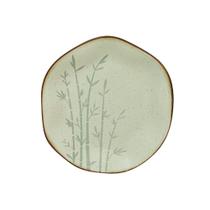 Prato de Sobremesa 21,5 cm Ryo Bambu Porcelana Oxford Prato de Sobremesa 21,5 cm Ryo Bambu Porcelana Oxford