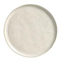 Prato de Sobremesa 21,5cm Off White Bio Vanilla Cerâmica Stoneware Porto Brasil