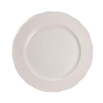 Prato De Sobremesa 21cm Em Porcelana Branca Perle Lhermitage