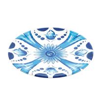 Prato De Sobremesa Blues Em Melamina 21,5Cm - Guzzini