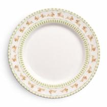 Prato de Sobremesa Conto de Páscoa Cenouras e Coelhos 21cm Prato de Sobremesa Conto de Páscoa Cenouras e Coelhos 21cm