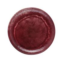 Prato de Sobremesa de Melamina Aqua Vermelho 27803 - Bon Gourmet