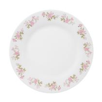 Prato de Sobremesa de Vidro Flowers Pink 20cm Em Casa Tem Prato de Sobremesa de Vidro Flowers Pink 20cm Em Casa Tem
