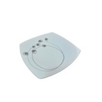 Prato de Sobremesa Doce Luxo Porcelana Italiana Cozinha Refeição Resistente Bugatti