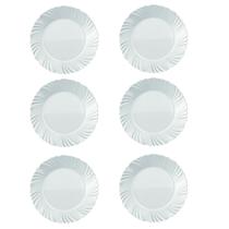 Prato de Sobremesa Duralex Opaline Pétala 19,5 cm 6 Unidades - Nadir