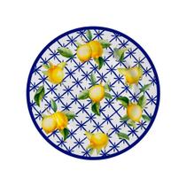 Prato de Sobremesa em Cerâmica Limone Siciliano 20,5cm - 1un