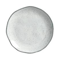 Prato De Sobremesa Em Cerâmica Orgânico Echo 19,5cm Porto Brasil