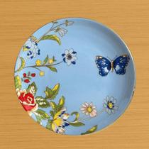 Prato De Sobremesa - Jardim Encantado Azul Prato De Sobremesa - Jardim Encantado Azul