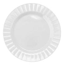 Prato de Sobremesa Melamina 20 cm Branco - Art House