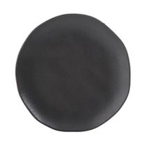 Prato De Sobremesa Orgânico Preto Matte 19,5Cm Porto Brasil