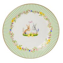 Prato De Sobremesa Páscoa Garden Cerâmica Luiz Salvador 20Cm