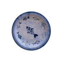 Prato de Sobremesa Peixes 21cm em Porcelana Tramontina Prato de Sobremesa Peixes 21cm em Porcelana Tramontina