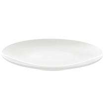 Prato de Sobremesa Porcelana Tramontina Leonora 19cm Branco Raso Cupê Avulso