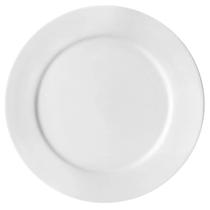 Prato de Sobremesa Redondo 18,5cm Bar Hotel Germer em Porcelana Branca