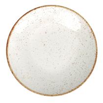 Prato de Sobremesa Rústico Marrom Porcelana 21cm 1 Un - Tramontina 96980/010
