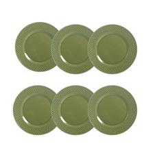 Prato de sobremesa verde Esmeralda 21 cm