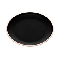 Prato de Sobremesa Wolff Class de Melamina Preto 21,5cm Prato de Sobremesa Wolff Class de Melamina Preto 21,5cm