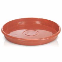 Prato de vaso redondo telha ceramico 31cm de ø de plastico