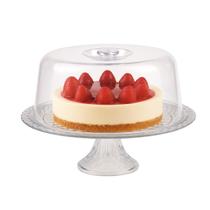 Prato De Vidro Boleira Com Tampa E Pé Gourmet Ruvolo