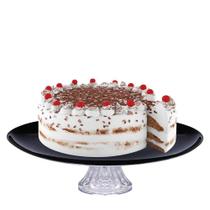 Prato de Vidro com Pé Black