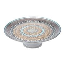 Prato de Vidro Com Pé para Bolo Camelot 33CM Lyor