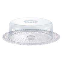 Prato de Vidro com Tampa Gourmet 30cm - Ruvolo