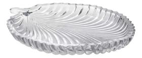 Prato De Vidro Em Formato De Folha Pestisqueira 20x16,5