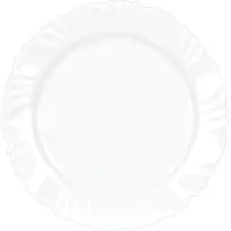 Prato de Vidro Fundo 23cm Pétala Opaline Duralex - Duralex