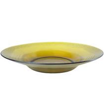 Prato de Vidro Fundo Sopa na Cor Âmbar - Central Astral