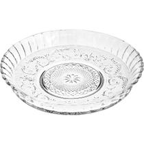 Prato de Vidro Kig com Borda Incolor 30,3cm - Ricaelle