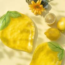 Prato de Vidro Limão Siciliano Coleção Frutas